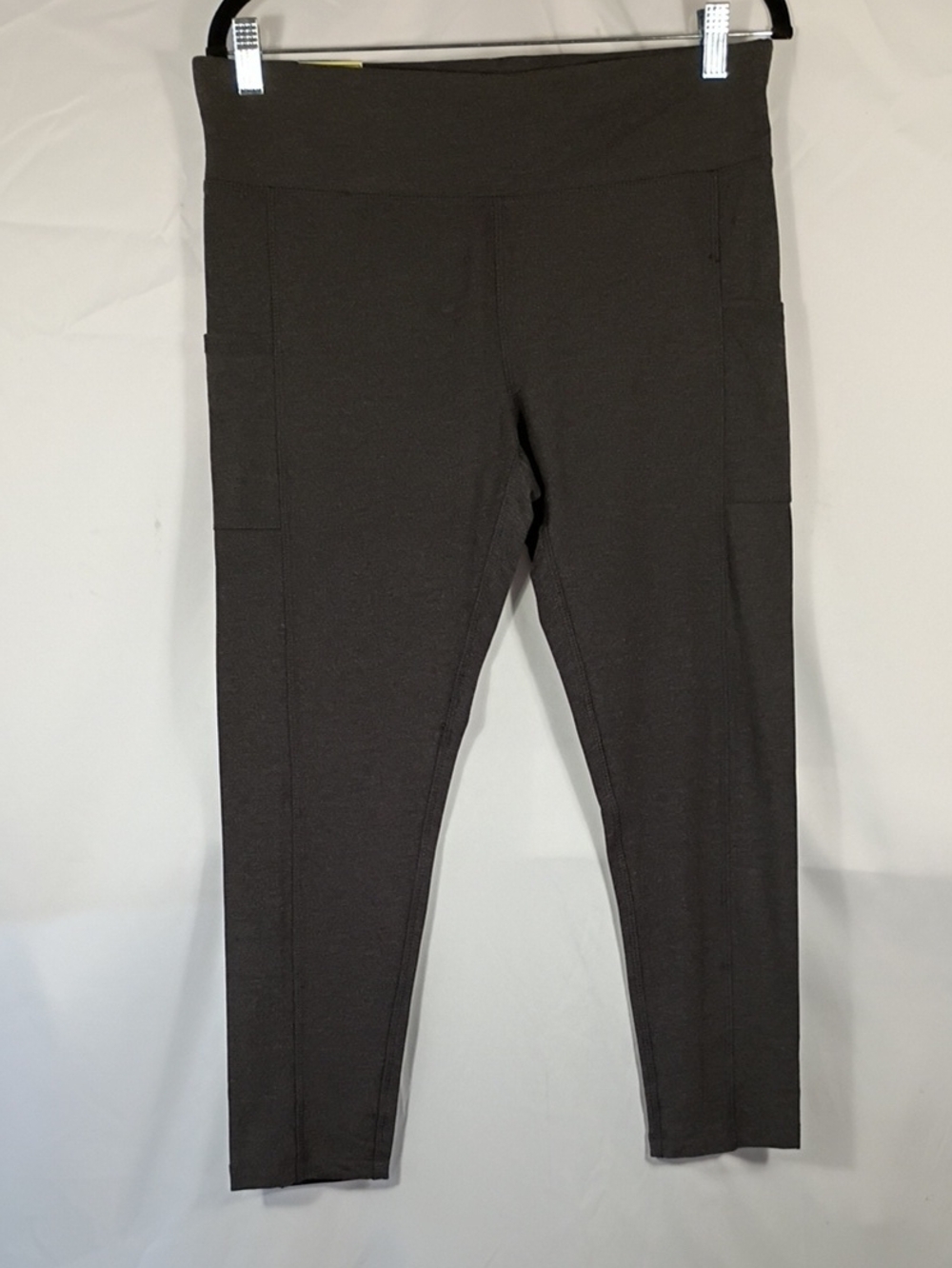 NWT Chill Society Charcoal Gray High Waist Capri 23" Womens Size Large